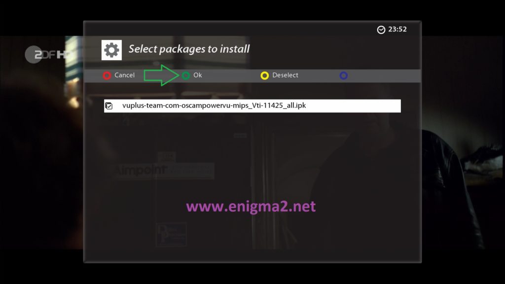 How to install OSCAM on VTI 15.0 8 VTI OSCAM 04