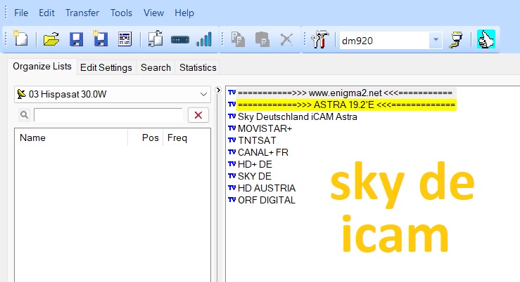 [ Channel List]  Astra 19.2e + SKY DE Streamrelay iCAM (MARCH 2023)