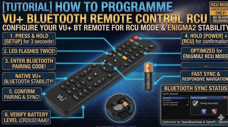 [TUTORIAL] How to programme VU+ Bluetooth remote control rcu